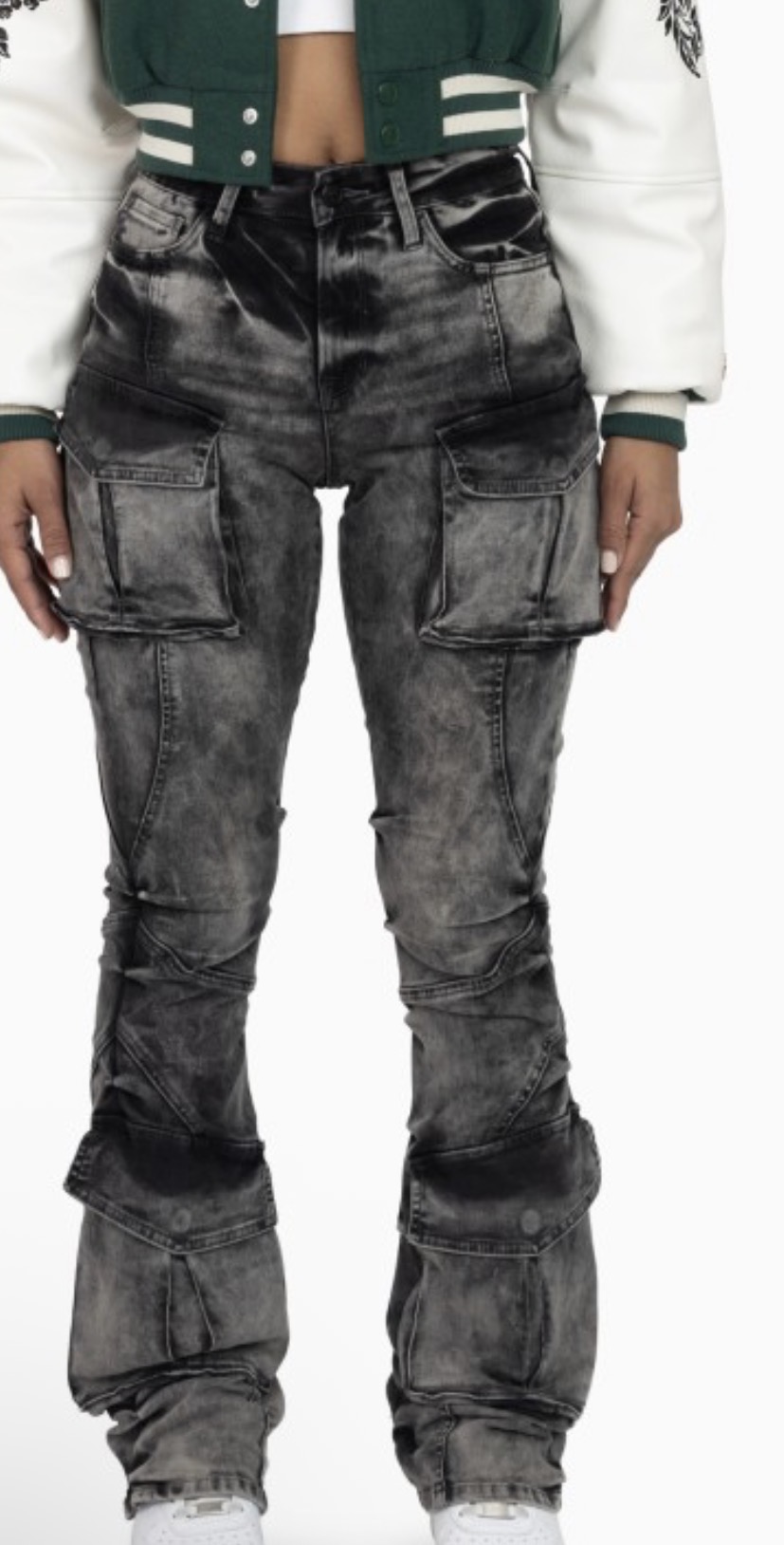 Camouflage Barrel Parachute Pants