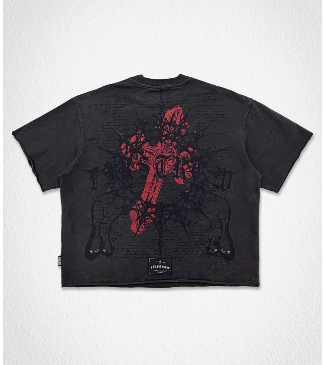 Graphic Print Cropped T-Shirt