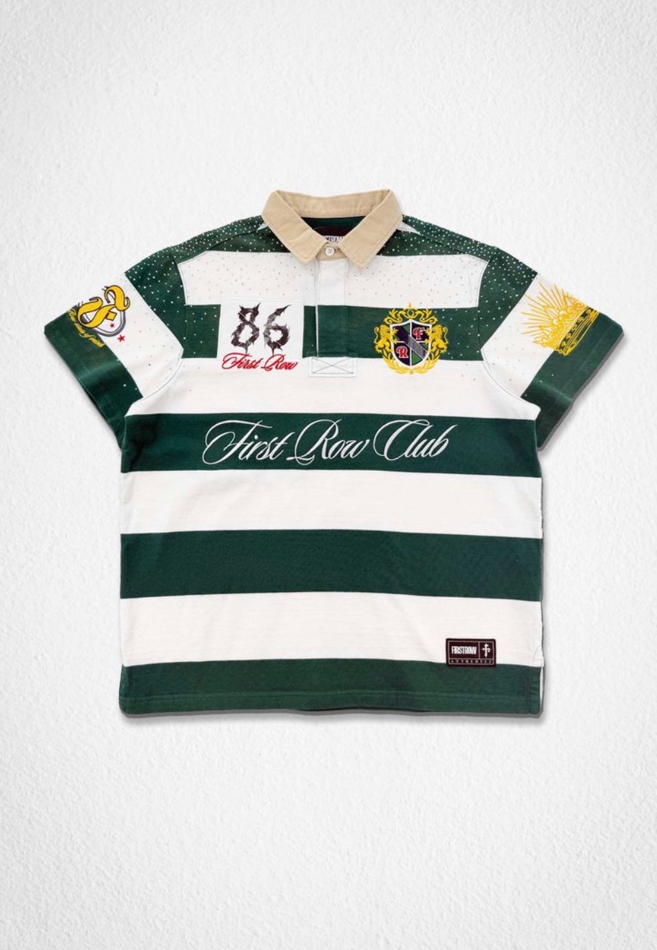 FIRSTROW Striped Riding Club Polo